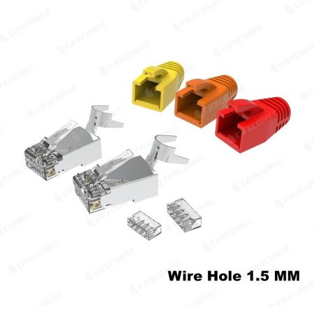 UL 登録カテゴリ。6ASTPRJ45テールデザイン付きコネクタ 1.5MM